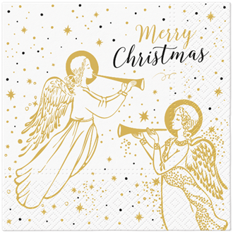 Angel with Trumpet luncheon napkins